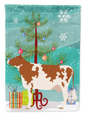 Ayrshire Cow Christmas Garden Flag Mailbox Decorative Yard Banner Outside Patio Artwork for Flower Beds, Garden Size, Multicolor
