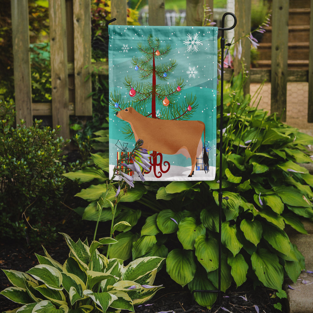 Jersey Cow Christmas Garden Flag Mailbox Decorative Yard Banner Outside Patio Artwork for Flower Beds, Garden Size, Multicolor