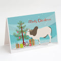 Malvi Cow Christmas Greeting Cards Pack of 8 Blank Cards with Envelopes Whimsical A7 Size 5x7