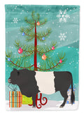 Belted Galloway Cow Christmas Garden Flag Mailbox Decorative Yard Banner Outside Patio Artwork for Flower Beds, Garden Size, Multicolor