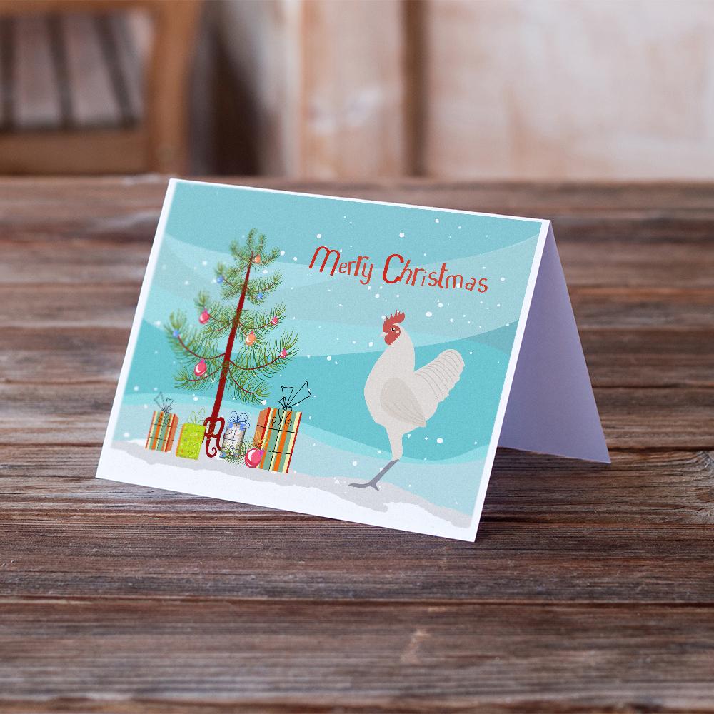 German Langshan Chicken Christmas Greeting Cards Pack of 8 Blank Cards with Envelopes Whimsical A7 Size 5x7