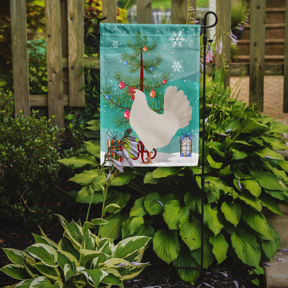 Leghorn Chicken Christmas Garden Flag Mailbox Decorative Yard Banner Outside Patio Artwork for Flower Beds, Garden Size, Multicolor
