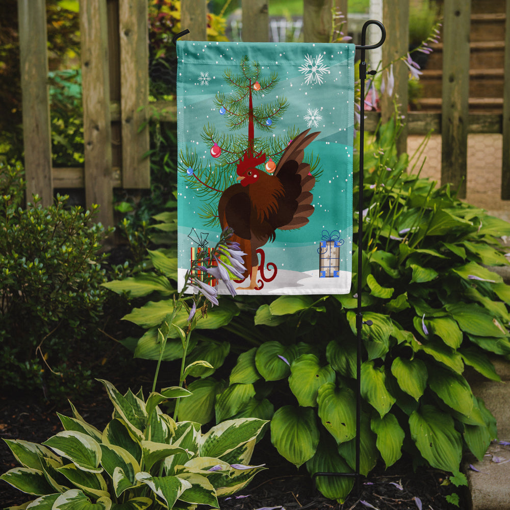 Malaysian Serama Chicken Christmas Garden Flag Mailbox Decorative Yard Banner Outside Patio Artwork for Flower Beds, Garden Size, Multicolor