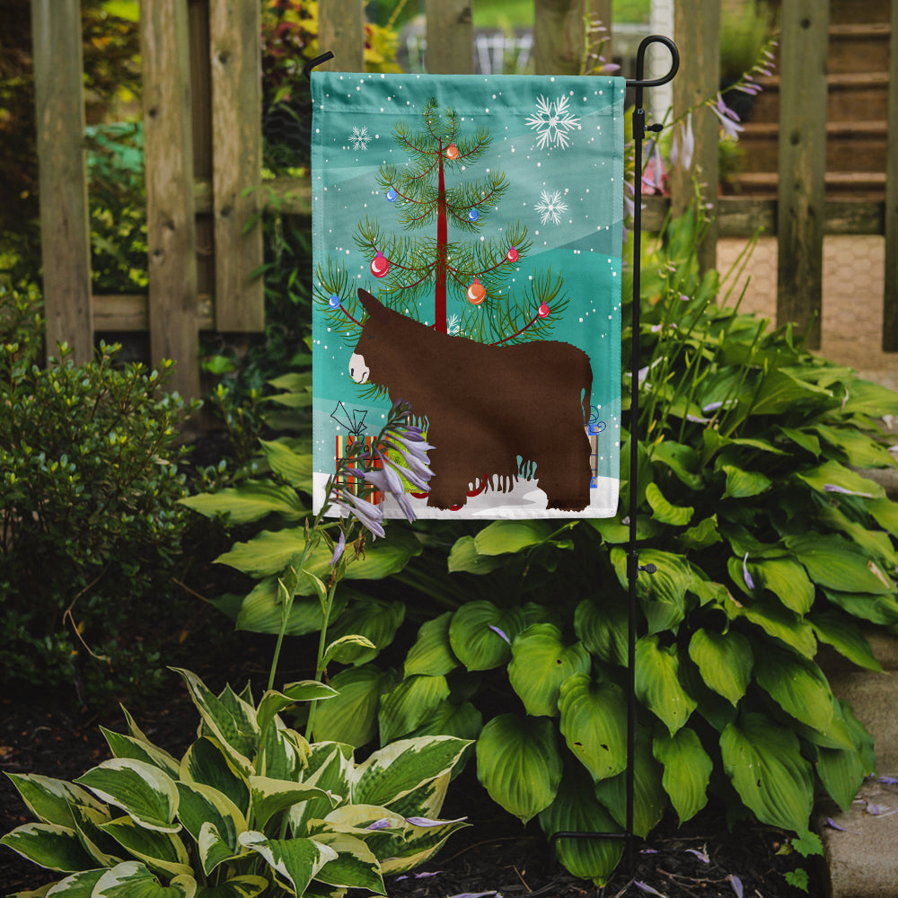 Poitou Poiteuin Donkey Christmas Garden Flag Mailbox Decorative Yard Banner Outside Patio Artwork for Flower Beds, Garden Size, Multicolor