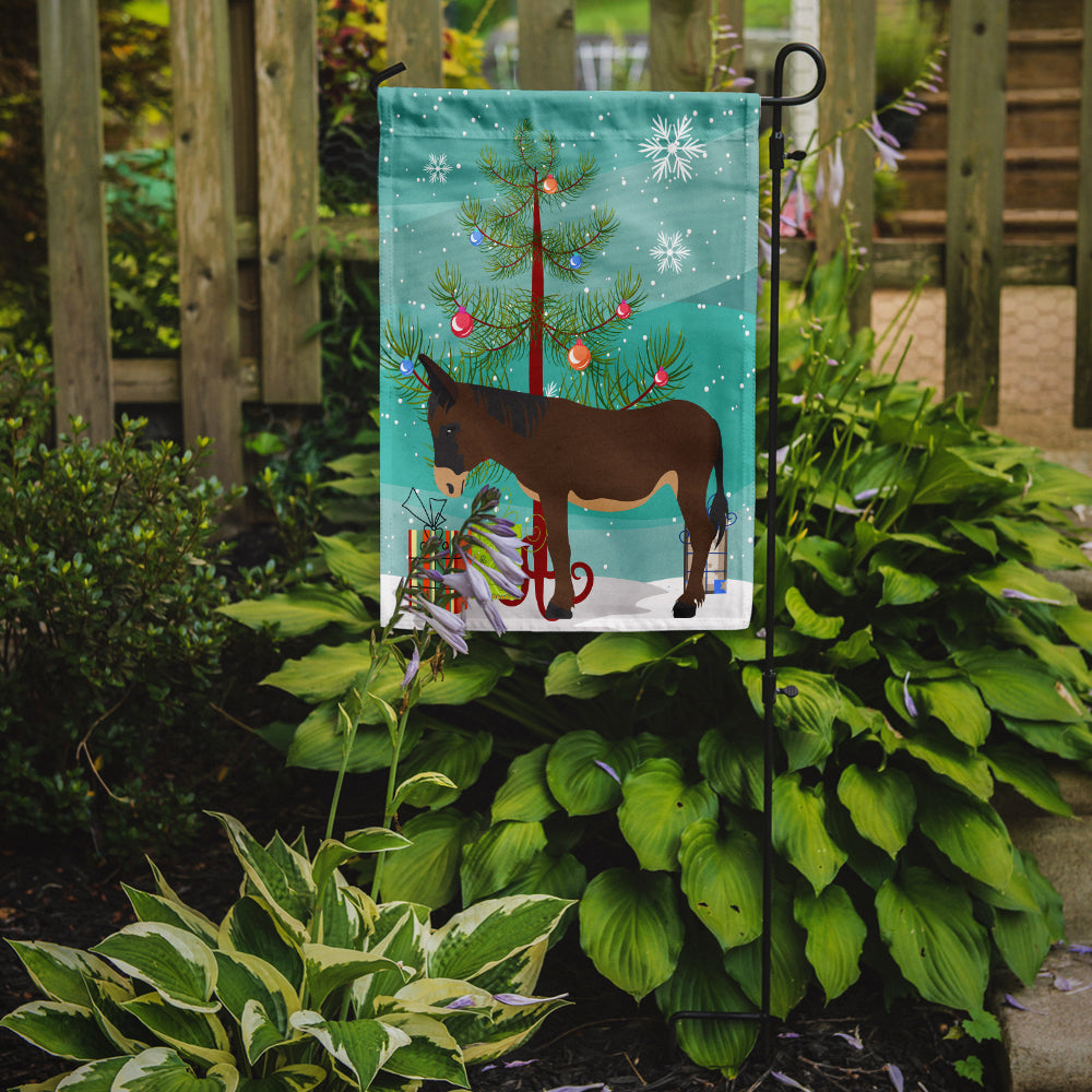 Zamorano-Leones Donkey Christmas Garden Flag Mailbox Decorative Yard Banner Outside Patio Artwork for Flower Beds, Garden Size, Multicolor