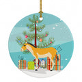 Turkmenian Kulan Donkey Christmas Ceramic Ornament Christmas Tree Hanging Decorations for Home Christmas Holiday, Party, Gift, 3 in, Multicolor