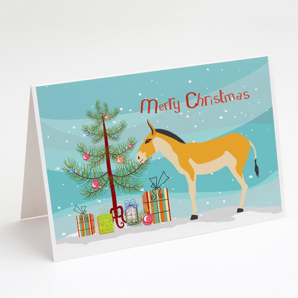 Turkmenian Kulan Donkey Christmas Greeting Cards Pack of 8 Blank Cards with Envelopes Whimsical A7 Size 5x7