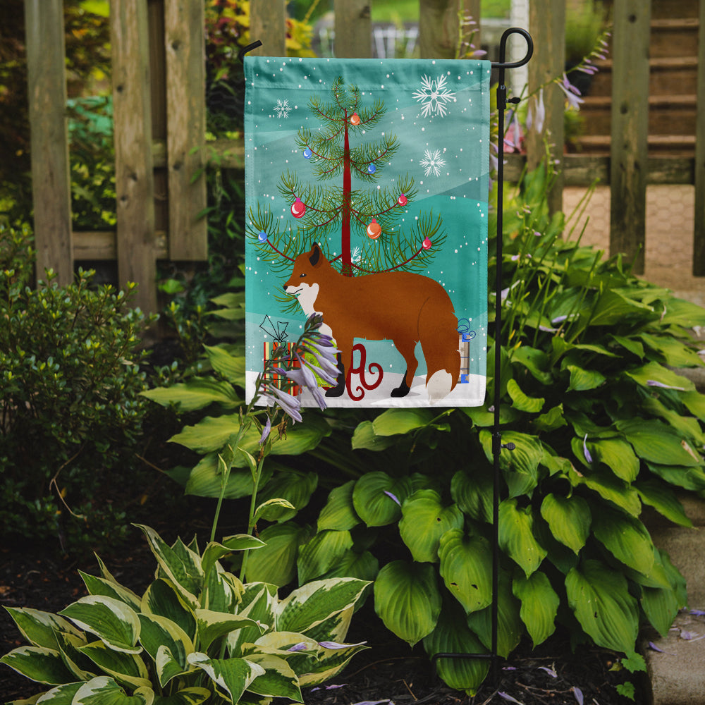 Red Fox Christmas Garden Flag Mailbox Decorative Yard Banner Outside Patio Artwork for Flower Beds, Garden Size, Multicolor