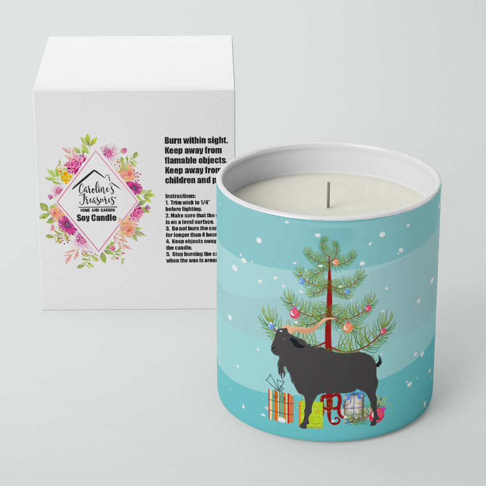 Verata Goat Christmas Decorative Soy Candle Nature Soy Wax Essential Oil Home Decor Ideal for Bedroom Kitchen Bath Office Gift, 10 oz