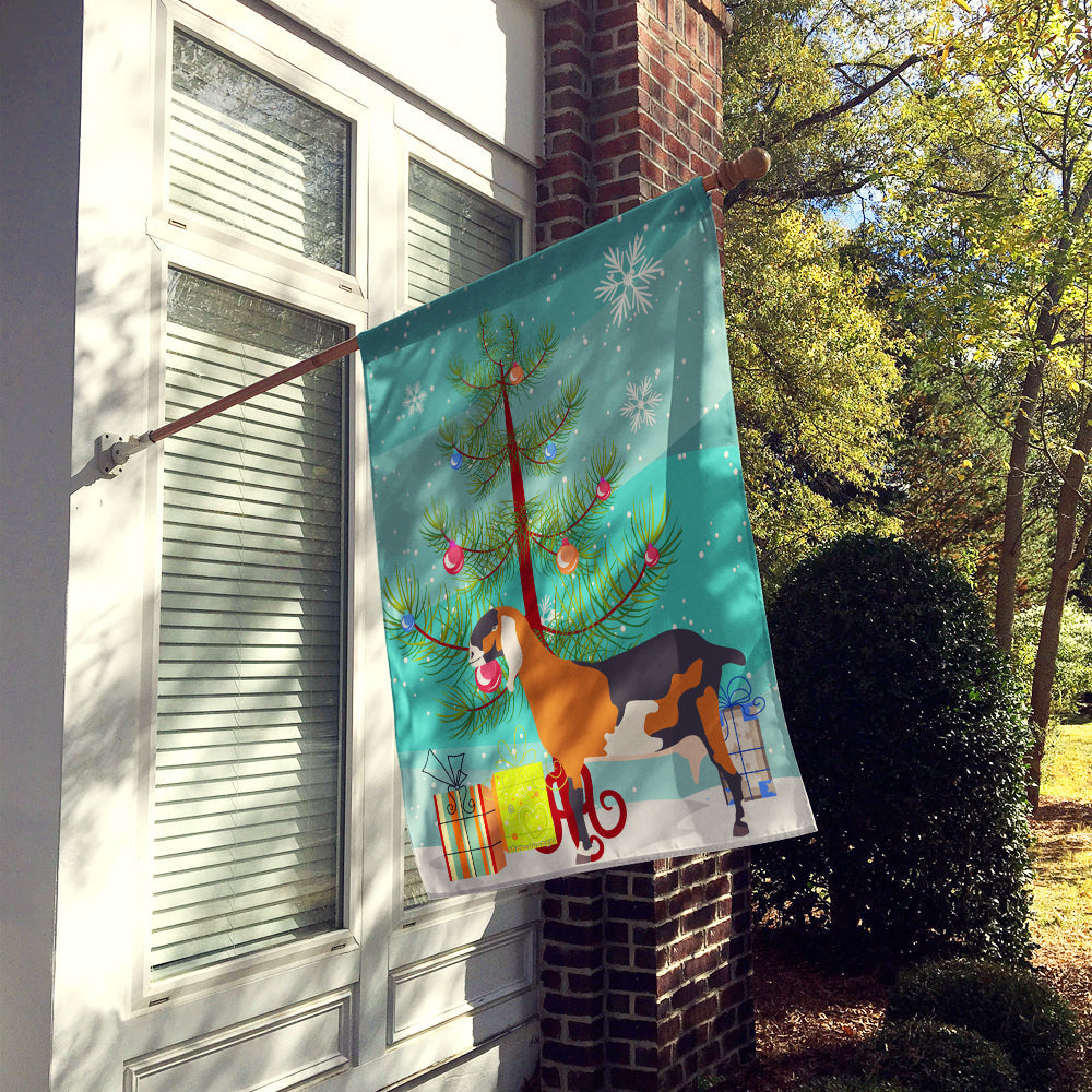 Anglo-nubian Nubian Goat Christmas House Flag 28x40 Porch Sleeve Pole Decorative Outside Yard Banner Artwork Wall Hanging, Polyester