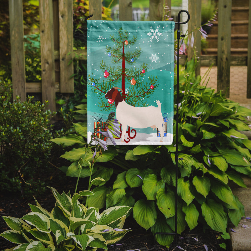 Boer Goat Christmas Garden Flag Mailbox Decorative Yard Banner Outside Patio Artwork for Flower Beds, Garden Size, Multicolor