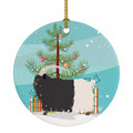 Welsh Black-Necked Goat Christmas Ceramic Ornament Christmas Tree Hanging Decorations for Home Christmas Holiday, Party, Gift, 3 in, Multicolor