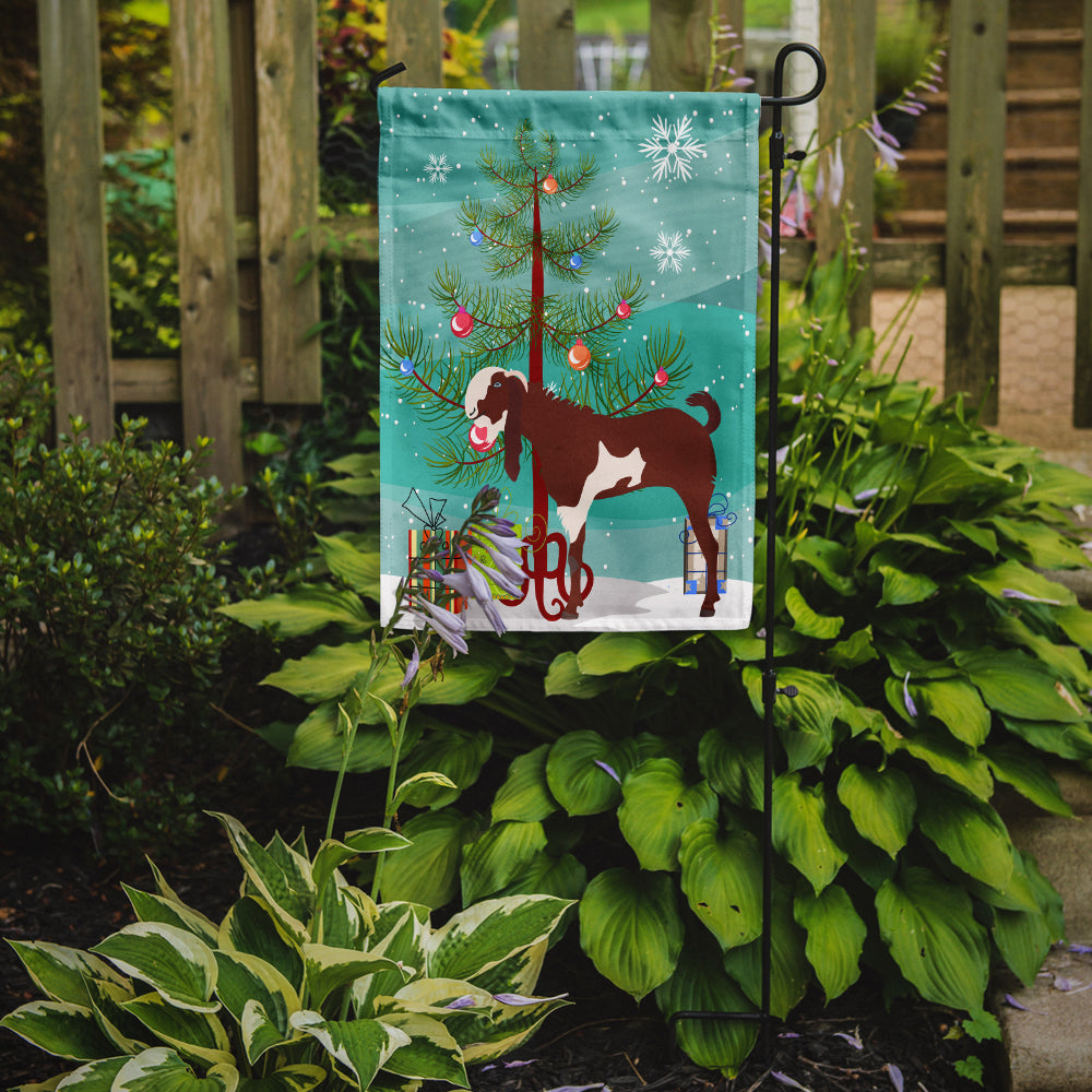 Jamnapari Goat Christmas Garden Flag Mailbox Decorative Yard Banner Outside Patio Artwork for Flower Beds, Garden Size, Multicolor