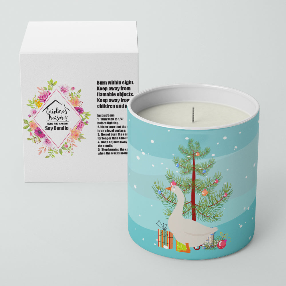 Embden Goose Christmas Decorative Soy Candle Nature Soy Wax Essential Oil Home Decor Ideal for Bedroom Kitchen Bath Office Gift, 10 oz