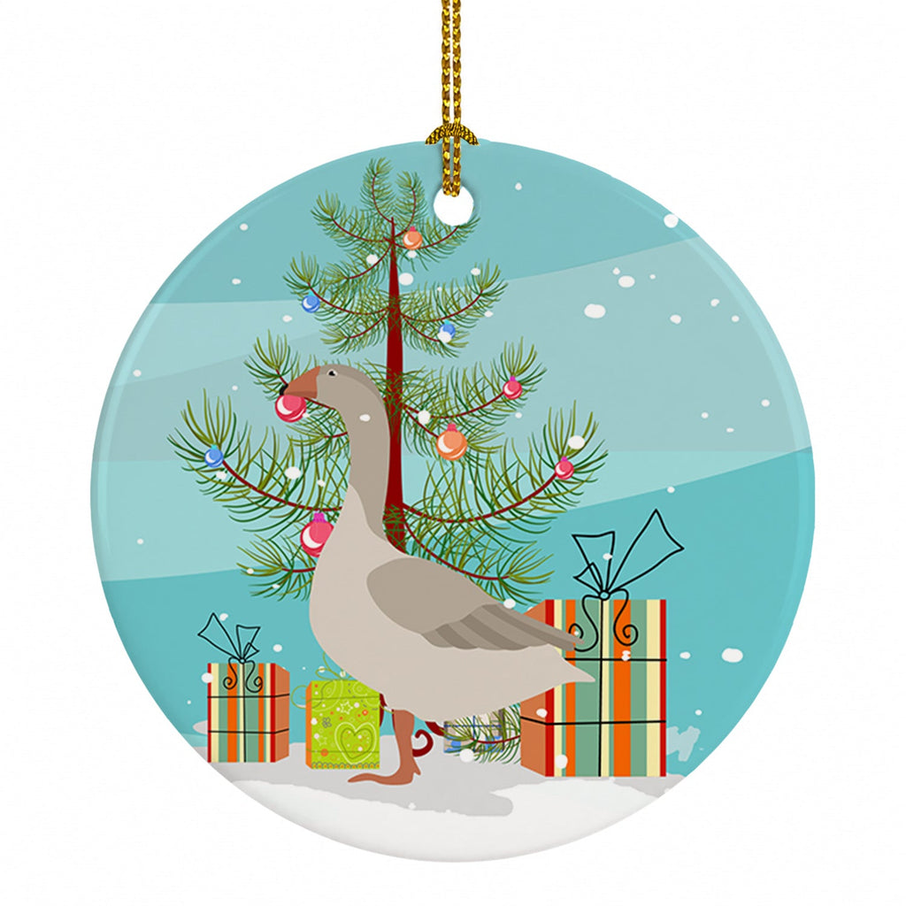 Steinbacher Goose Christmas Ceramic Ornament Christmas Tree Hanging Decorations for Home Christmas Holiday, Party, Gift, 3 in, Multicolor
