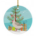 Steinbacher Goose Christmas Ceramic Ornament Christmas Tree Hanging Decorations for Home Christmas Holiday, Party, Gift, 3 in, Multicolor