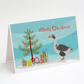 West of England Goose Christmas Greeting Cards Pack of 8 Blank Cards with Envelopes Whimsical A7 Size 5x7