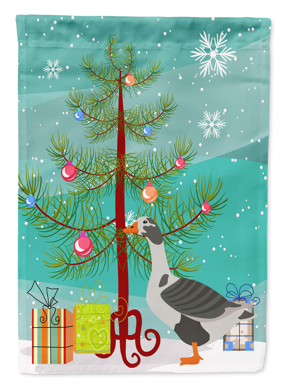 West of England Goose Christmas Garden Flag Mailbox Decorative Yard Banner Outside Patio Artwork for Flower Beds, Garden Size, Multicolor