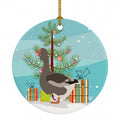 Toulouse Goose Christmas Ceramic Ornament Christmas Tree Hanging Decorations for Home Christmas Holiday, Party, Gift, 3 in, Multicolor
