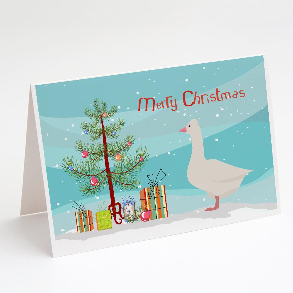 Roman Goose Christmas Greeting Cards Pack of 8 Blank Cards with Envelopes Whimsical A7 Size 5x7