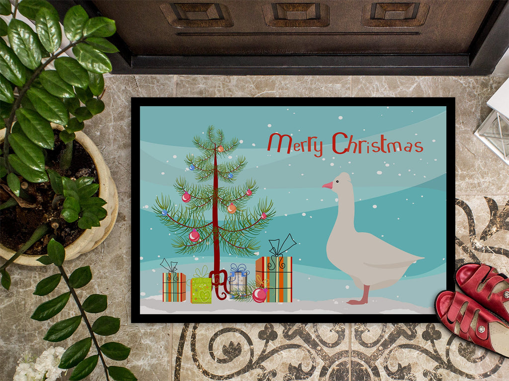 Roman Goose Christmas Doormat Indoor Outdoor 24H X 36W Front Door Mat Rugs for Entryway, Non Slip Washable Low Pile,
