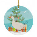 Sebastopol Goose Christmas Ceramic Ornament Christmas Tree Hanging Decorations for Home Christmas Holiday, Party, Gift, 3 in, Multicolor