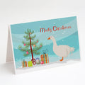 Sebastopol Goose Christmas Greeting Cards Pack of 8 Blank Cards with Envelopes Whimsical A7 Size 5x7