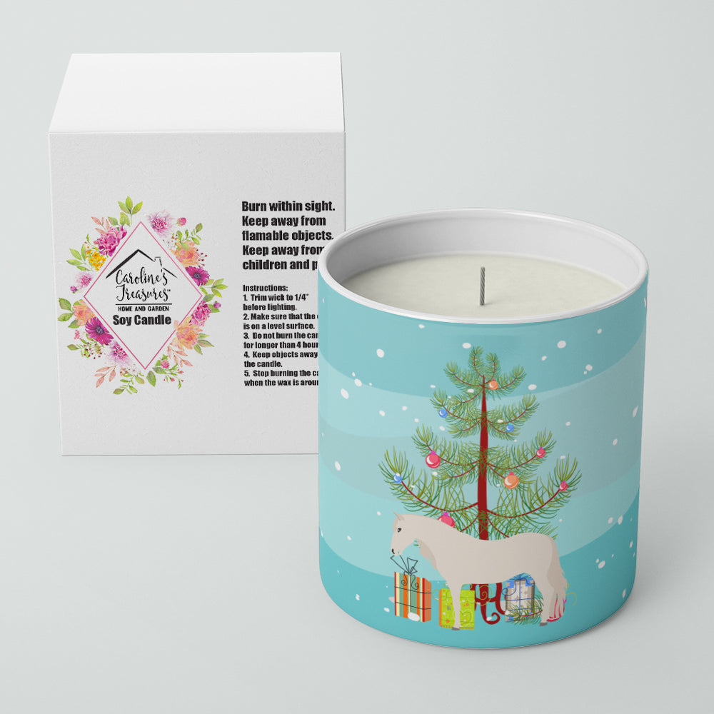 Paso Fino Horse Christmas Decorative Soy Candle Nature Soy Wax Essential Oil Home Decor Ideal for Bedroom Kitchen Bath Office Gift, 10 oz