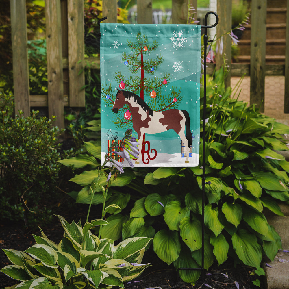 Pinto Horse Christmas Garden Flag Mailbox Decorative Yard Banner Outside Patio Artwork for Flower Beds, Garden Size, Multicolor