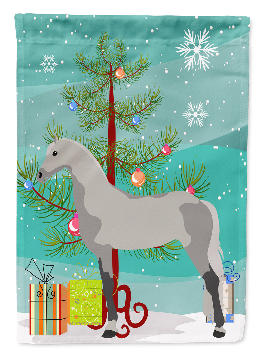Orlov Trotter Horse Christmas Garden Flag Mailbox Decorative Yard Banner Outside Patio Artwork for Flower Beds, Garden Size, Multicolor