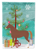 Hannoverian Horse Christmas Garden Flag Mailbox Decorative Yard Banner Outside Patio Artwork for Flower Beds, Garden Size, Multicolor