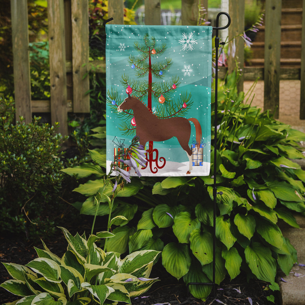 Hannoverian Horse Christmas Garden Flag Mailbox Decorative Yard Banner Outside Patio Artwork for Flower Beds, Garden Size, Multicolor