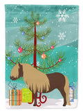 Shetland Pony Horse Christmas Garden Flag Mailbox Decorative Yard Banner Outside Patio Artwork for Flower Beds, Garden Size, Multicolor