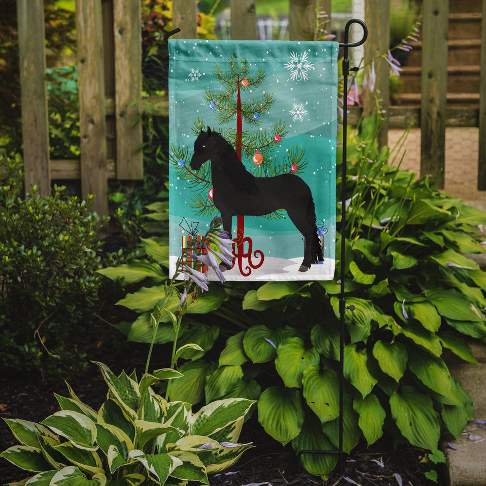 Friesian Horse Christmas Garden Flag Mailbox Decorative Yard Banner Outside Patio Artwork for Flower Beds, Garden Size, Multicolor