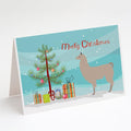 Llama Christmas Greeting Cards Pack of 8 Blank Cards with Envelopes Whimsical A7 Size 5x7