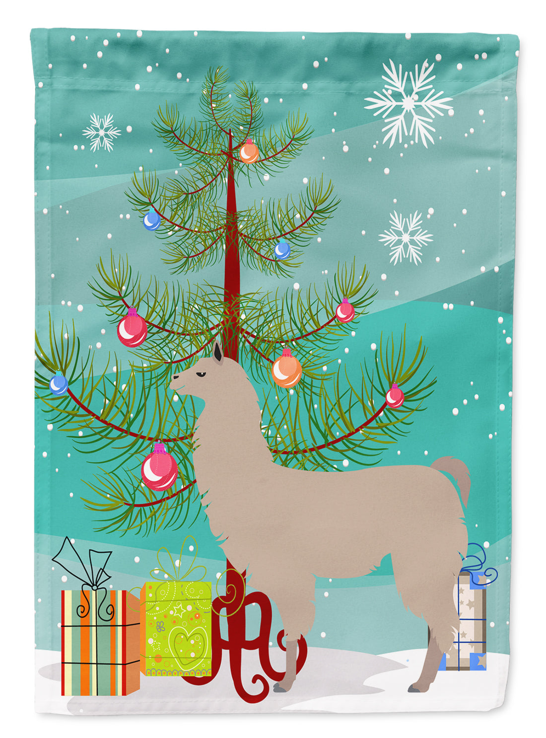 Llama Christmas Garden Flag Mailbox Decorative Yard Banner Outside Patio Artwork for Flower Beds, Garden Size, Multicolor