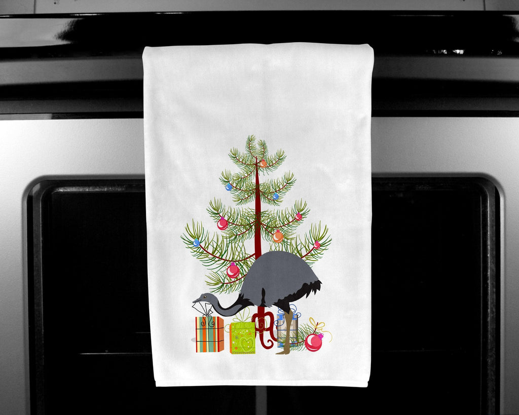 Rhea Christmas Kitchen Towel Set of 2 White Dish Towels Decorative Bathroom Hand towel for Hand, Face, Hair, Yoga, Tea, Dishcloth, 19 X 28", White