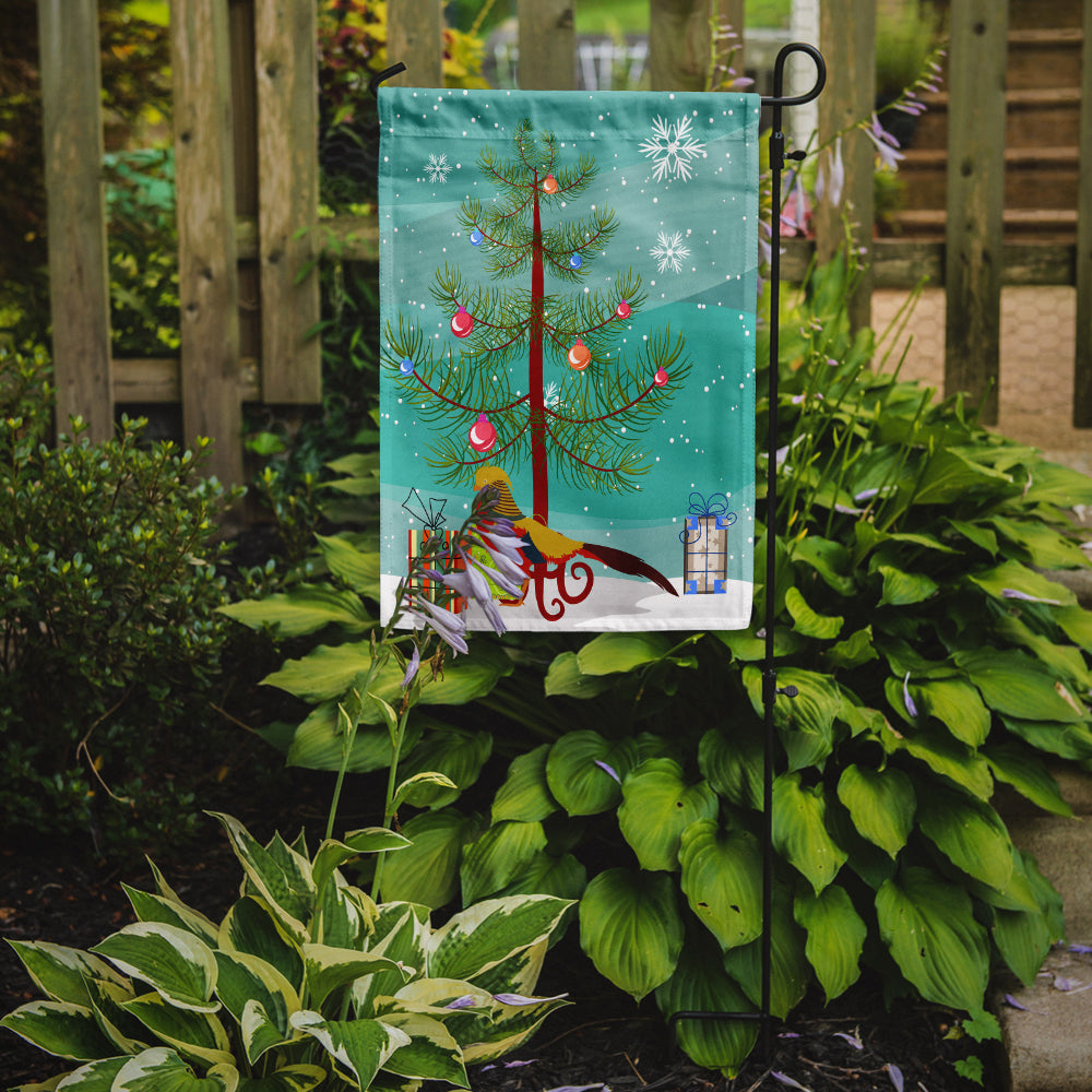 Golden or Chinese Pheasant Christmas Garden Flag Mailbox Decorative Yard Banner Outside Patio Artwork for Flower Beds, Garden Size, Multicolor