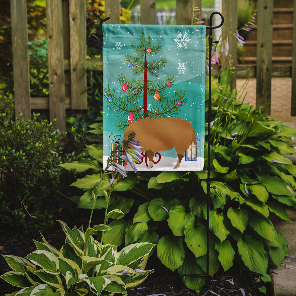 Hungarian Mangalica Pig Christmas Garden Flag Mailbox Decorative Yard Banner Outside Patio Artwork for Flower Beds, Garden Size, Multicolor