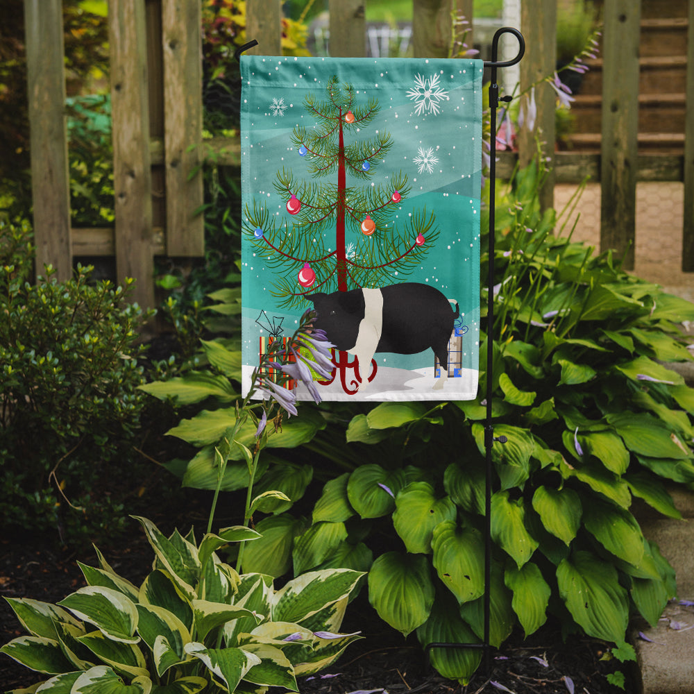 Hampshire Pig Christmas Garden Flag Mailbox Decorative Yard Banner Outside Patio Artwork for Flower Beds, Garden Size, Multicolor