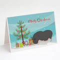 Vietnamese Pot-Bellied Pig Christmas Greeting Cards Pack of 8 Blank Cards with Envelopes Whimsical A7 Size 5x7