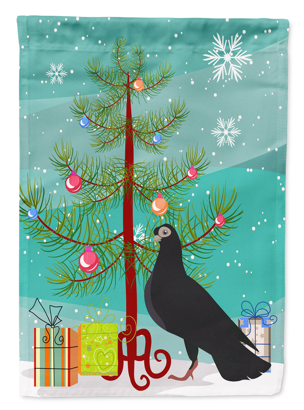 Budapest Highflyer Pigeon Christmas Garden Flag Mailbox Decorative Yard Banner Outside Patio Artwork for Flower Beds, Garden Size, Multicolor