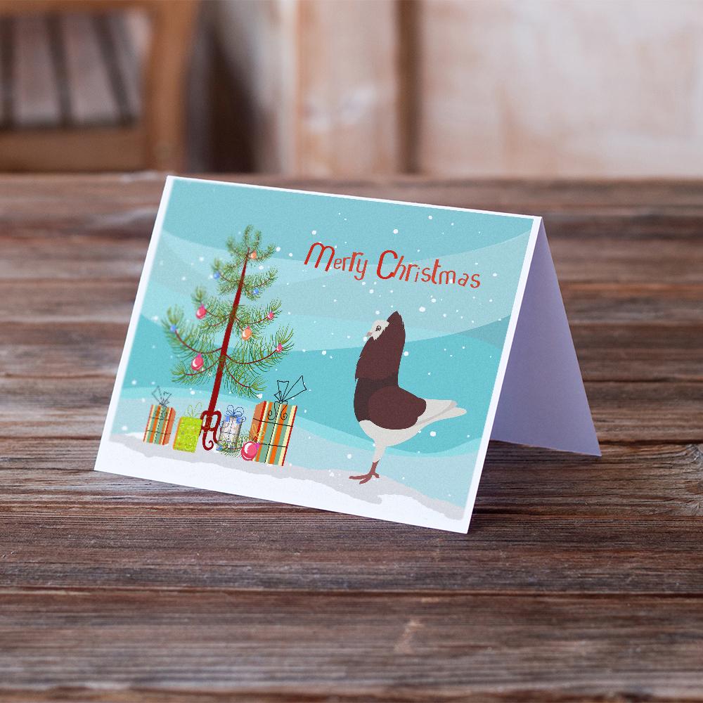 Capuchin Red Pigeon Christmas Greeting Cards Pack of 8 Blank Cards with Envelopes Whimsical A7 Size 5x7