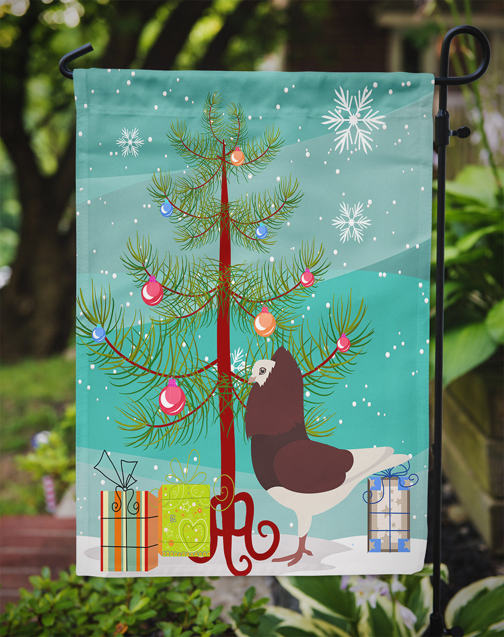 Capuchin Red Pigeon Christmas Garden Flag Mailbox Decorative Yard Banner Outside Patio Artwork for Flower Beds, Garden Size, Multicolor