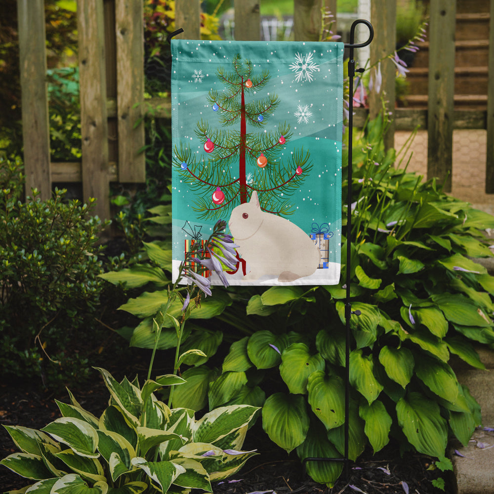 Hermelin Rabbit Christmas Garden Flag Mailbox Decorative Yard Banner Outside Patio Artwork for Flower Beds, Garden Size, Multicolor