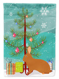 Rex Rabbit Christmas Garden Flag Mailbox Decorative Yard Banner Outside Patio Artwork for Flower Beds, Garden Size, Multicolor