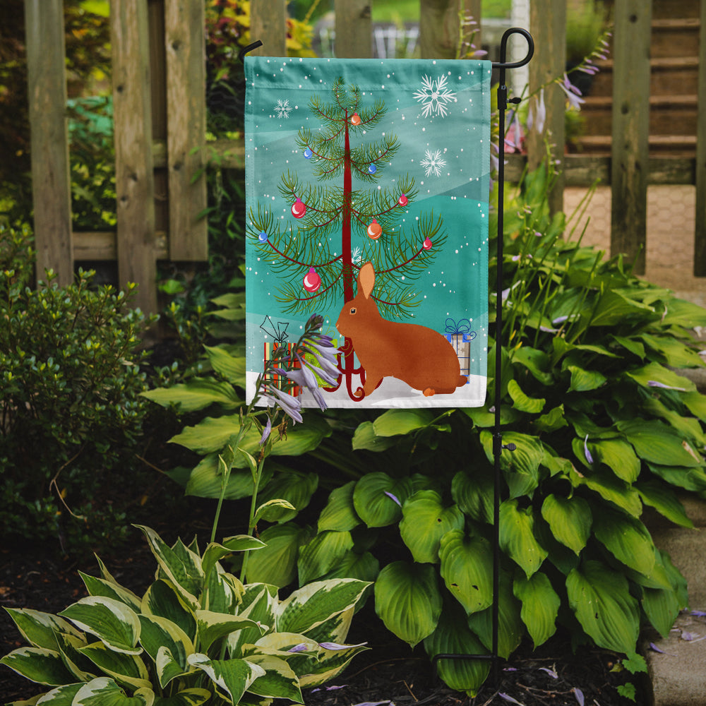 Rex Rabbit Christmas Garden Flag Mailbox Decorative Yard Banner Outside Patio Artwork for Flower Beds, Garden Size, Multicolor