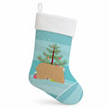 Lincoln Longwool Sheep Christmas Holiday Stocking Double-Sided Print, Polyester Suede,11x18, Made in USA