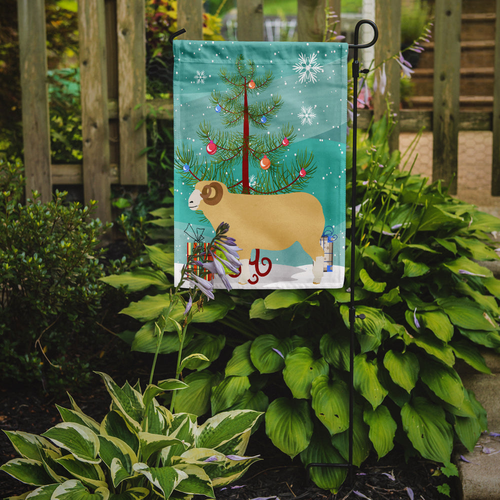 Horned Dorset Sheep Christmas Garden Flag Mailbox Decorative Yard Banner Outside Patio Artwork for Flower Beds, Garden Size, Multicolor