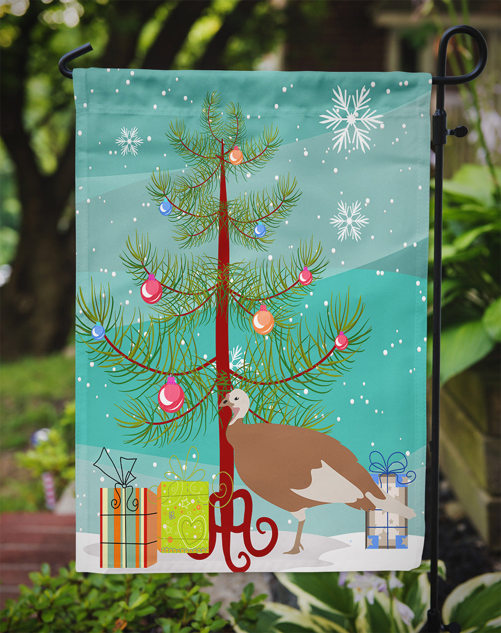 Jersey Buff Turkey Hen Christmas Garden Flag Mailbox Decorative Yard Banner Outside Patio Artwork for Flower Beds, Garden Size, Multicolor